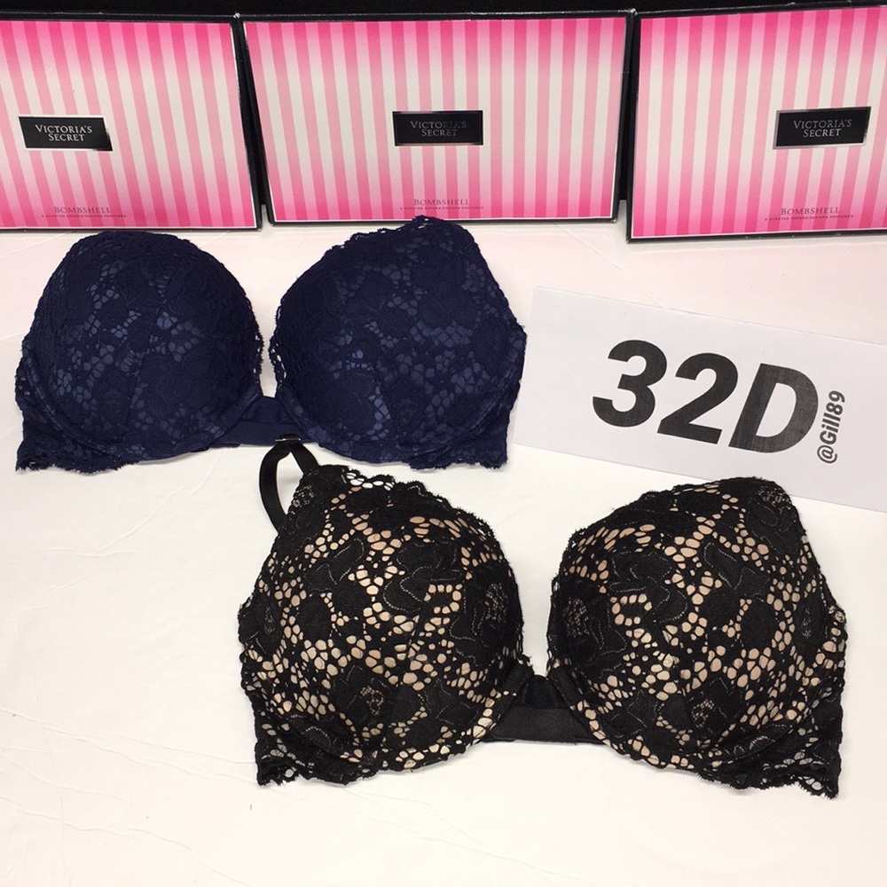 New ❤️2 Victoria Secret very sexy push-up Bra 32D